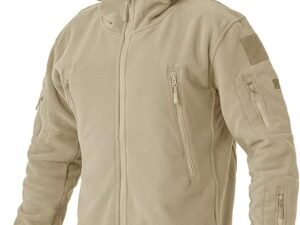 Bej Kapşonlu Polar Mont OKPMB07