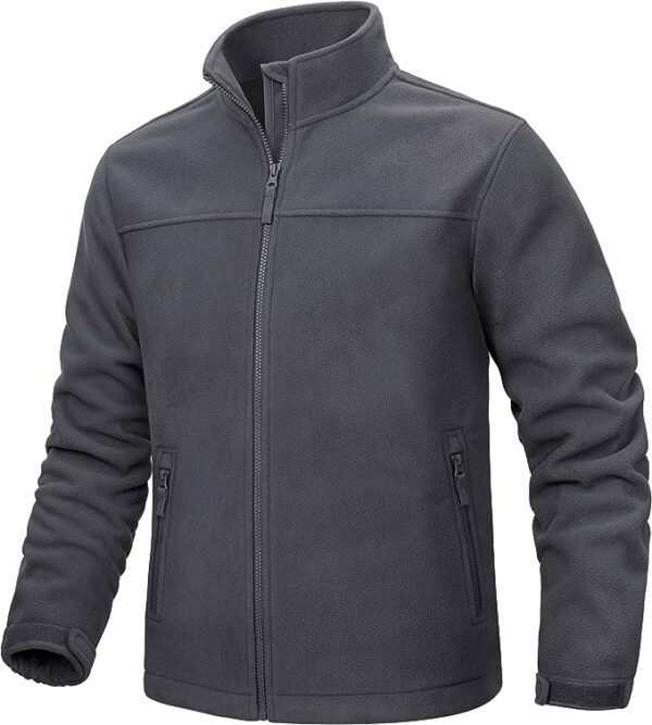 Koyu Gri Polar Ceket OPCKG01 - Görsel 2