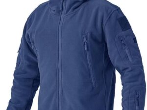 Mavi Kapşonlu Polar Mont OKPMM03