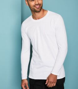 Penye Uzun Kol T-Shirt Beyaz MKCPUPB02