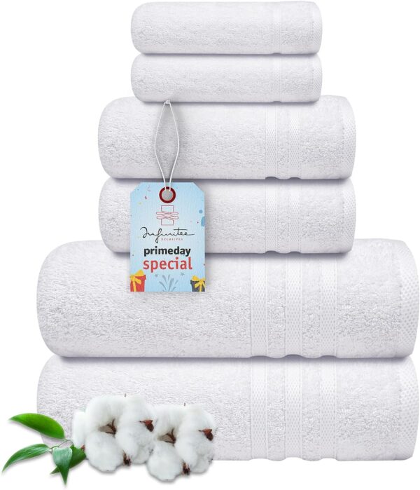 Premium Beyaz Banyo Havlu Seti PBBHS01