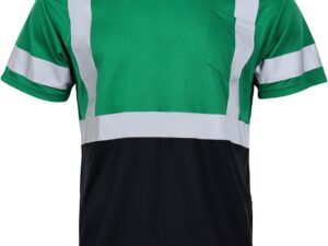 Reflektörlü Bisiklet Yaka Çift Renk T-Shirt IKTBYL02