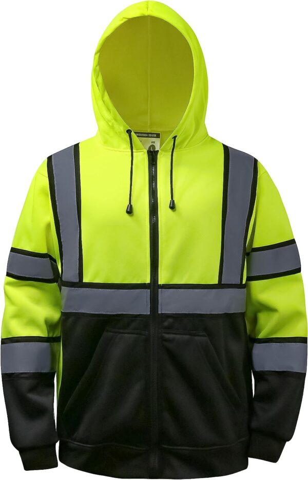 Reflektörlü Fermuarlı Sweatshirt IKISSL04 - Görsel 2