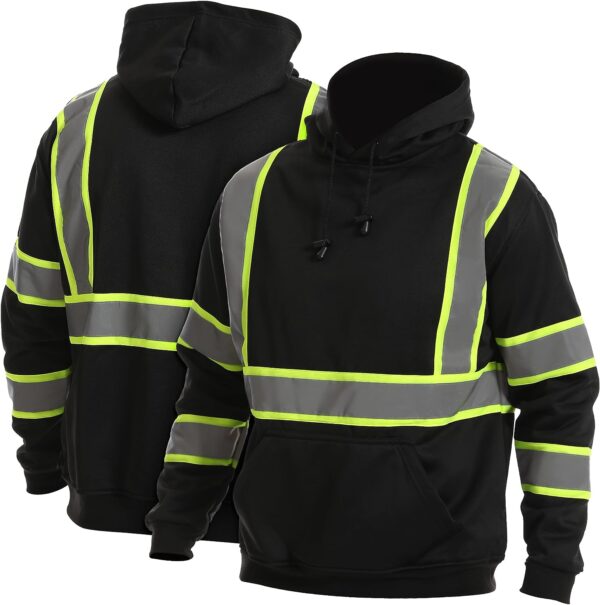 Reflektörlü Fermuarlı Sweatshirt IKISS03 - Görsel 3