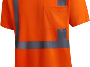 Reflektörlü T-Shirt Kısa Kol Turuncu IKTBT02