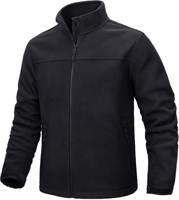 Siyah Polar Ceket OPCS03 - Görsel 2